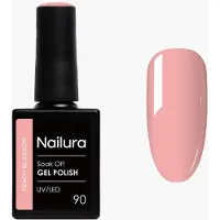 Ginza.se Nailura - Gel Polish 90 - Peach Blossom - Peachy Pink with a Subtle Whisper of Coral - 10 ml