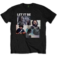 Ginza.se The Beatles: Unisex T-Shirt/Let It Be Recording Shots (Black) (XX-Large)