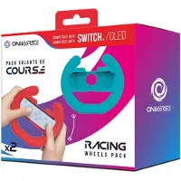 Oniverse Nsw Pack Of 2 Racing Wheel Controller Holders - Blue/Red