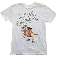 Ginza.se Lewis Capaldi: Unisex T-Shirt/Snow Leopard (White) (Small)