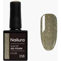 Ginza.se Nailura - Gel Polish 358 - Golden Bronze Glitter - 10 ml