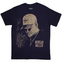 Ginza.se Morgan Wallen: Unisex T-Shirt/Cap (Navy Blue) (Medium)