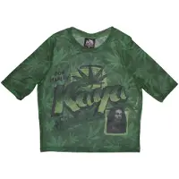 Ginza.se Bob Marley: Ladies Crop Top/Kaya (Green) (Mesh) (X-Large)