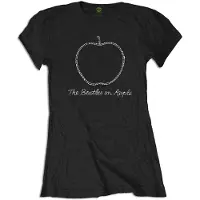 Ginza.se The Beatles: Ladies T-Shirt/On Apple Crystals (Black) (Embellished) (Small)