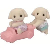 Sylvanian Families - Flora Rabbit Twins - 5737 - - One Size - Leksaksfigur