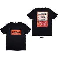 Ginza.se Oasis: Unisex T-Shirt/Definitely Maybe AAA Pass (Black) (Back Print) (X-Large)