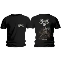 Ginza.se Ghost: Unisex T-Shirt/Dance Macabre Cover & Logo (Black) (Back Print) (X-Large)