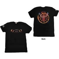 Ginza.se Tool: Unisex T-Shirt/Flame Spiral (Black) (Back & Sleeve Print) (Medium)
