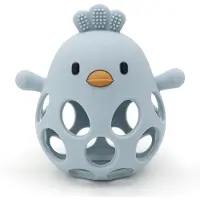 Ginza.se Magni - Teether ball duckling in LFGB silicone, blue