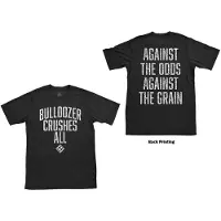 Ginza.se Machine Head: Unisex T-Shirt/Bulldozer (Heather Grey) (Back Print) (Medium)