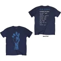 Ginza.se TV On The Radio: Unisex T-Shirt/Brushstroke Hand (Navy Blue) (Back Print) (Small)
