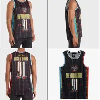 Ginza.se Gun n Roses: Dust n Bones Black Basketball Jersey Xxx Large