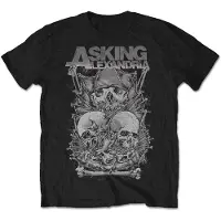 Ginza.se Asking Alexandria: Unisex T-Shirt/Skull Stack (Black) (X-Large)