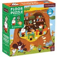 Ginza.se Forest School 25 Piece Floor Puzzle With Shaped Pieces