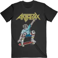 Ginza.se Anthrax: Unisex T-Shirt/Spreading Skater Notman Vintage (Black) (Back Print) (X-Large)
