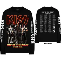 Ginza.se KISS: Unisex Long Sleeve T-Shirt/End Of The Road Tour (Black) (Ex-Tour & Back & Sleeve Print) (XX-Large)