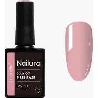 Nailura - Fiber Base - Berry Pink - 10 ml