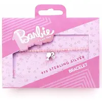 Carat Shop Barbie: Sterling Silver Silhouette Charm & Rose Quartz Bead Bracelet
