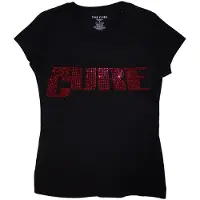 Ginza.se The Cure: Ladies T-Shirt/Logo (Black) (Embellished) (Medium)