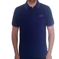 Ginza.se Black Sabbath: Unisex Polo Shirt/Wavy Logo (Navy Blue) (Small)