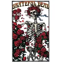 Ginza.se Grateful Dead: Textile Poster/Skeleton & Rose