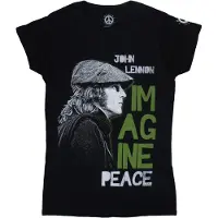 Ginza.se John Lennon: Ladies T-Shirt/Imagine Peace (Black) (XX-Large)