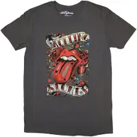Ginza.se The Rolling Stones: Ladies T-Shirt/Tongue & Stars (Charcoal Grey) (Small)