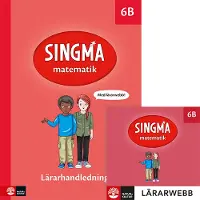Singma matematik 6B Lärarhandledning med lärarwebb 12 mån