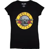 Ginza.se Guns N Roses: Guns N' Roses Ladies T-Shirt/Classic Bullet Logo (Black) (Skinny Fit) (X-Large)