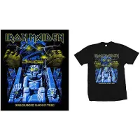 Ginza.se Iron Maiden: Unisex T-Shirt/Back in Time Mummy (Black) (Small)