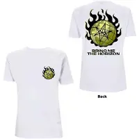 Ginza.se Bring Me The Horizon: Unisex T-Shirt/Globe (White) (Back Print) (Large)
