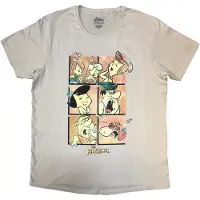 Ginza.se The Flintstones: Unisex T-Shirt/Flintstones Grid (Sand) (X-Large)
