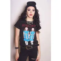 Ginza.se Mastodon: Ladies T-Shirt/Twins (Black) (Small)