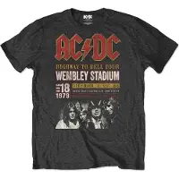 Ginza.se AC/DC: Unisex T-Shirt/Wembley '79 (Black) (Large)