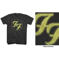 Ginza.se Foo Fighters: Unisex T-Shirt/Distressed FF Logo (Black) (X-Large)