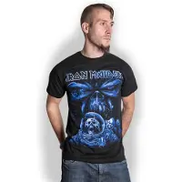 Ginza.se Iron Maiden: Unisex T-Shirt/Final Frontier Blue Album Spaceman (Black) (Medium)