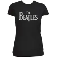 Ginza.se The Beatles: Ladies T-Shirt/Drop T Crystals (Black) (Embellished) (Large)