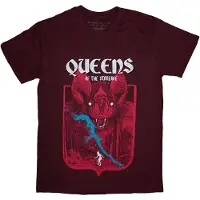 Ginza.se Queens Of The Stone Age: Unisex T-Shirt/Bat (Maroon Red) (Large)