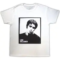 Ginza.se Liam Gallagher: Unisex T-Shirt/Framed Photo (White) (Large)