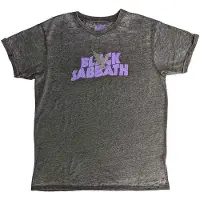 Ginza.se Black Sabbath: Unisex Burnout T-Shirt/Logo & Daemon (Charcoal Grey) (XX-Large)