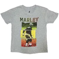 Ginza.se Bob Marley: Unisex T-Shirt/Football Text (Grey) (X-Large)