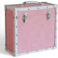 Ginza.se Pink Cloth: LP Record Storage Carry Case Pink Fabric