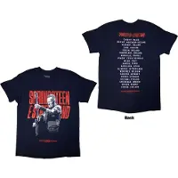 Ginza.se Bruce Springsteen: Unisex T-Shirt/Tour '24 Guitar Photo (Navy Blue) (Back Print & Ex-Tour) (X-Large)