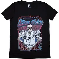 Ginza.se Elton John: Ladies T-Shirt/Psych Vintage (Black) (Medium)