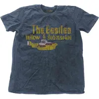 Ginza.se The Beatles: Unisex T-Shirt/Yellow Submarine Nothing Is Real Snow Wash (Denim Blue) (Wash Collection) (Small)