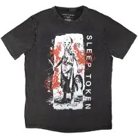 Ginza.se Sleep Token: Unisex Stone Wash T-Shirt/Euclid (Charcoal Grey) (Large)
