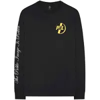 Ginza.se PIL (Public Image Ltd): Unisex Long Sleeve T-Shirt/Image is Rotten (Black) (Sleeve Print) (Small)
