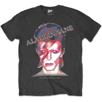 Ginza.se David Bowie: Unisex T-Shirt/Aladdin Sane (Charcoal Grey) (Small)