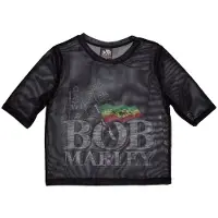 Ginza.se Bob Marley: Ladies Crop Top/Logo (Black) (Mesh) (Medium)