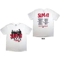 Ginza.se Sum 41: Unisex T-Shirt/Tour '24 Spray Paint (White) (Back Print & Ex-Tour) (XX-Large)